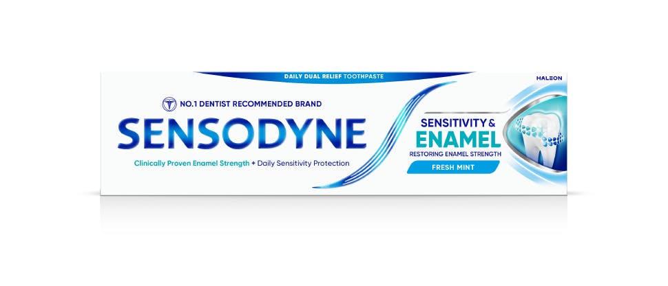 Sensodyne Sensitivity & Enamel toothpaste for sensitive teeth and enamel strength