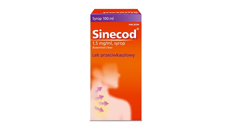 Zdjęcie opakowania produktu Sinecod syrop