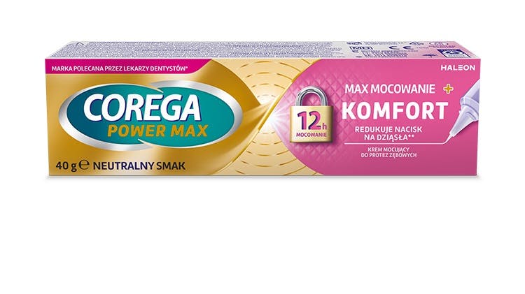 Krem mocujący do protez Corega Mocowanie + Komfort