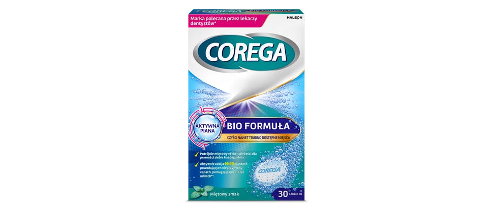 3 minutowa tabletka czyszcząca do codziennego użytku Corega