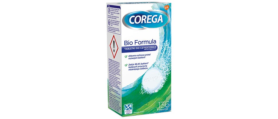 3 minutowa tabletka czyszcząca do codziennego użytku Corega