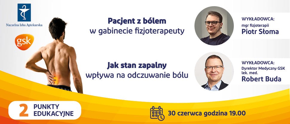 Pacjent z bólem.