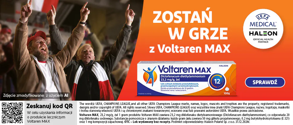 Voltaren Max - Weź udział w quiz! Zostań w grze