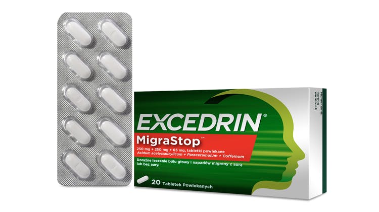 Zdjęcie opakowania Excedrin MigraStop