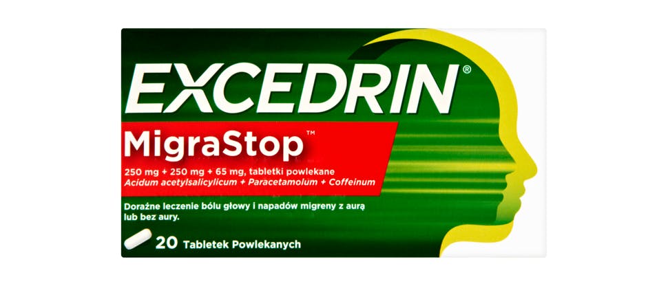 Opakowanie Excedrin MigraStop
