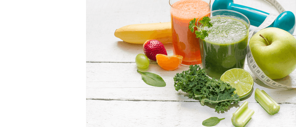 Zdjęcie przedstawiające smoothie i warzywa