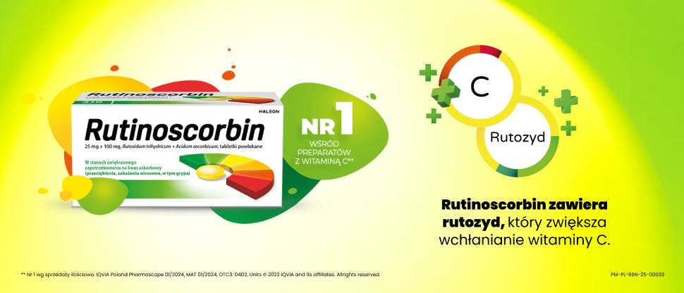 Rutinoscorbin nr 1 wśród preparatów z witaminą C*