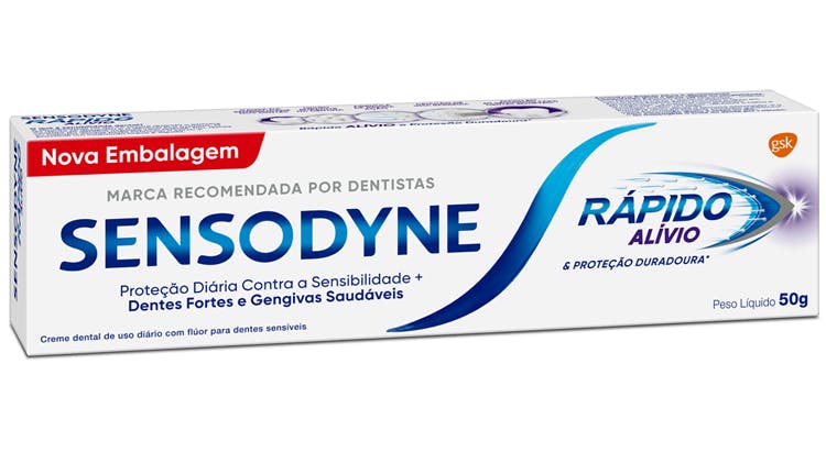 Embalagem Sensodyne Rápido Alívio