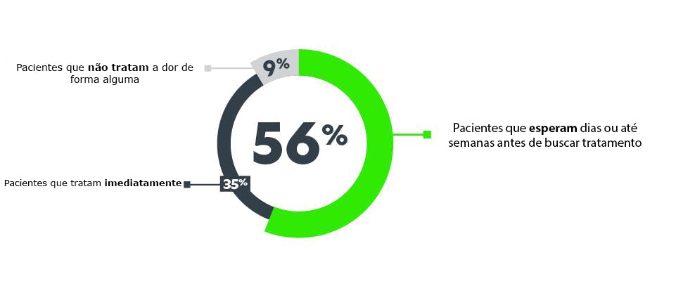 Estatísticas sobre a busca por tratamento para alívio da dor