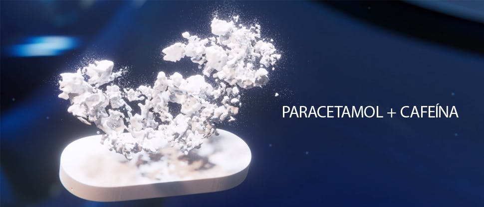 Paracetamol e cafeína bloqueando receptores de dor 