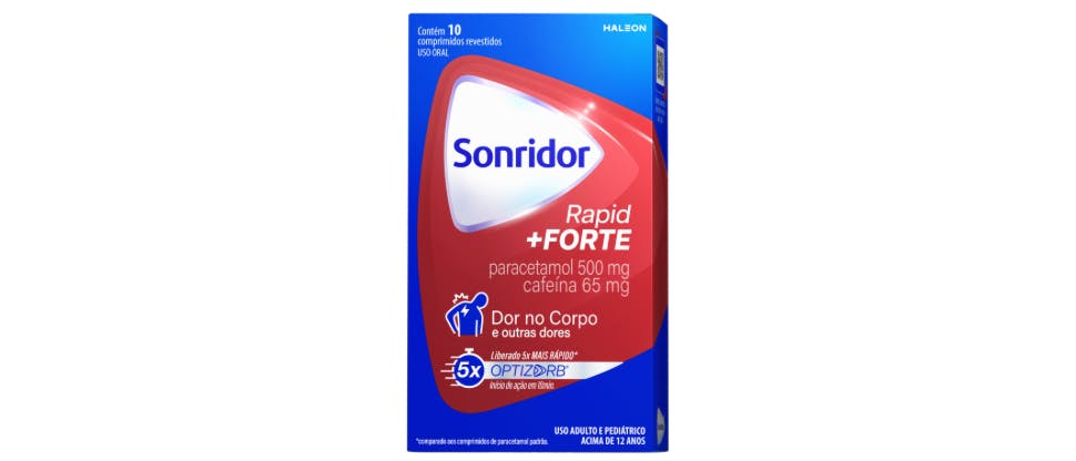 Sonridor Rapid +Forte com Paracetamol e Cafeína