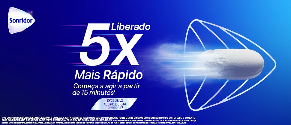 Paracetamol se desintegrando no estômago