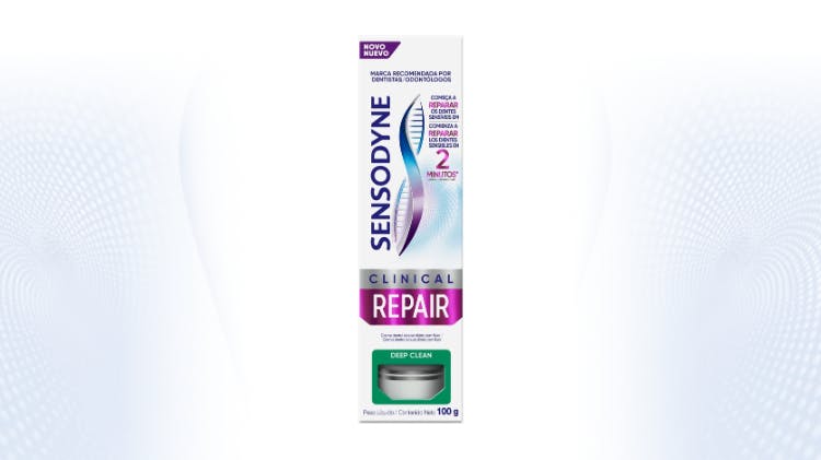 Imagem da embalagem Sensodyne Clinical Repair Deep Clean