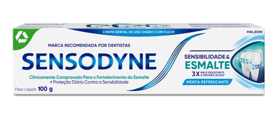 Sensodyne Sensibilidade e Esmalte: Creme dental para dentes sensíveis e fortalecimento do esmalte