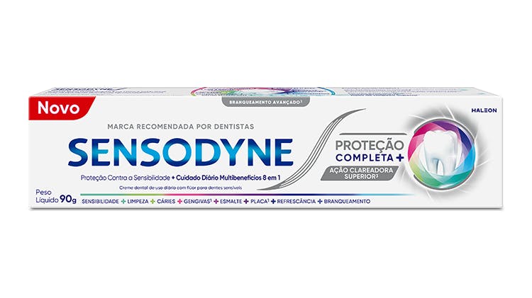 Imagem da embalagem de Sensodyne Proteção Completa+