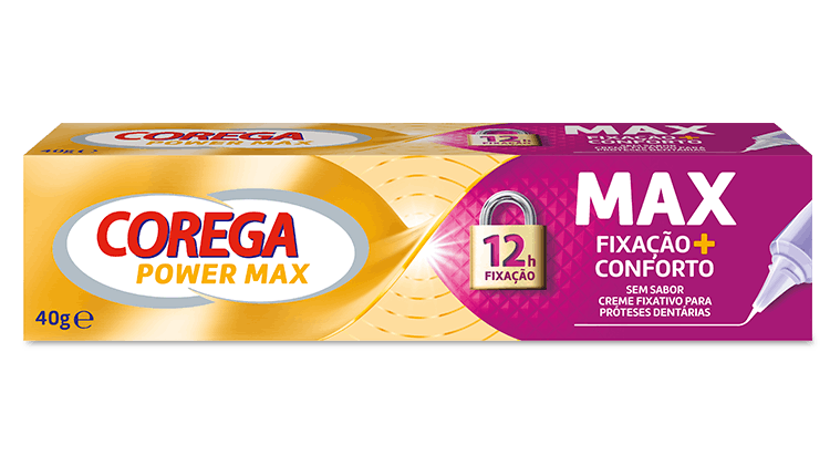 Embalagem Corega MAX Fixação + Conforto