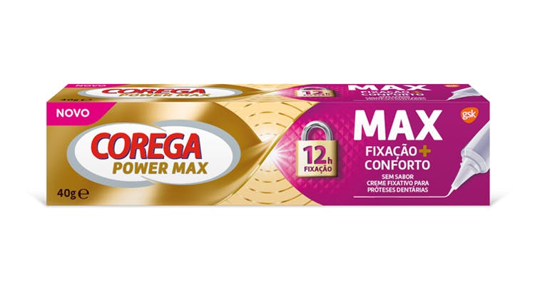 Embalagem Corega MAX Fixação + Conforto