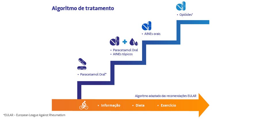 Algoritmo de tratamento da osteoartrose14–16