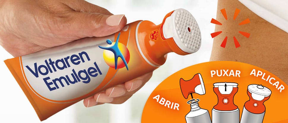 Instruções de utilização do aplicador e imagem do produto