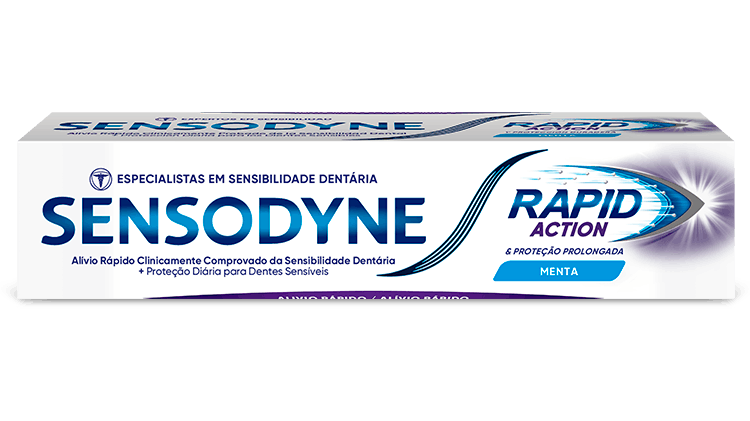 Embalagem de Sensodyne Rapid Action