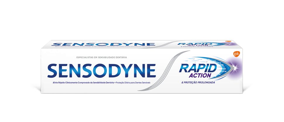 Embalagem de Sensodyne Rapid Action