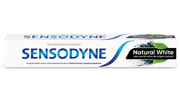 Embalagens de Sensodyne Natural White