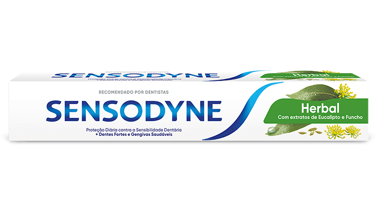 Embalagem Sensodyne Herbal