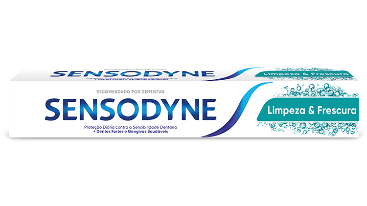 Embalagem Sensodyne Limpeza & Frescura