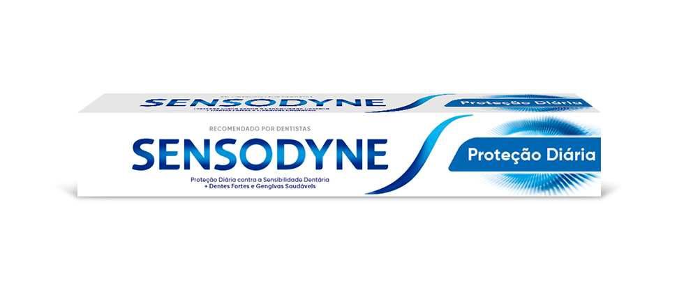 Embalagem da Sensodyne Proteção Diária