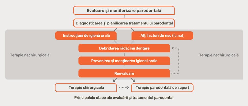 Evaluarea parodontitei şi diagrama de tratament