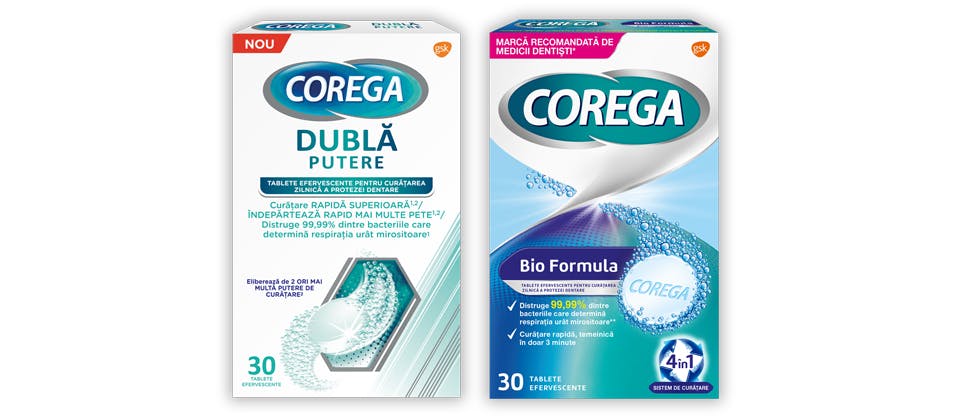 Tablete efervescente Corega Bio Formula