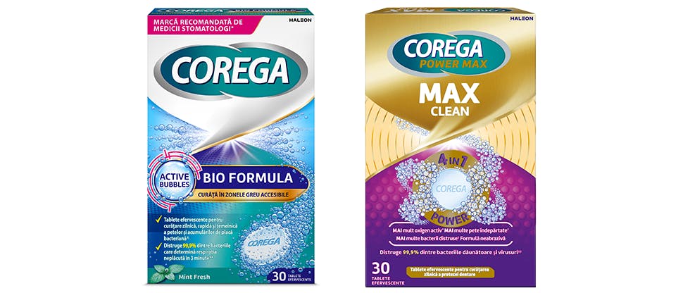 Tablete efervescente Corega Bio Formula