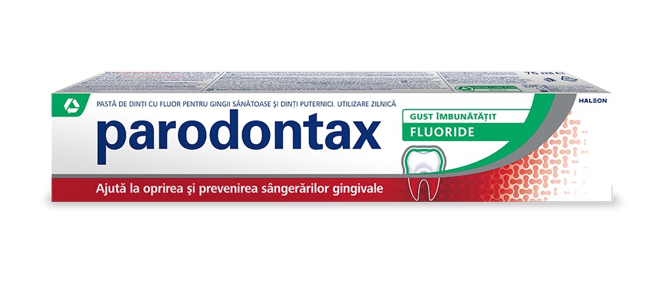 Pasta de dinţi parodontax Fluoride şi Corsodyl Mint Mouthwash 0,2 g/100ml, apă de gură fără alcool