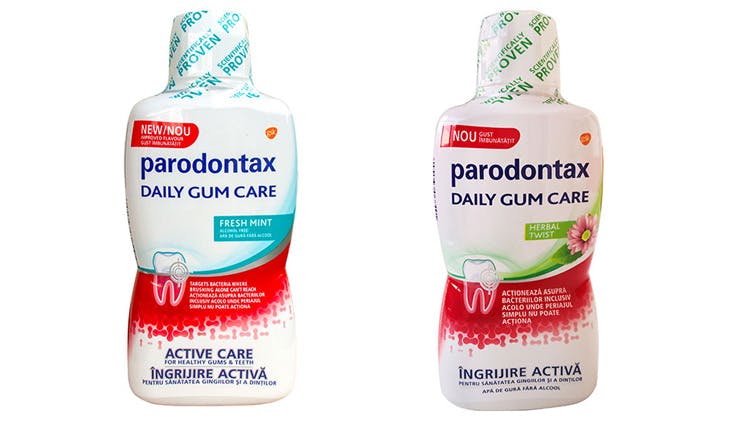 Apa de gură parodontax Daily Gum Care pentru utilizare zilnică
