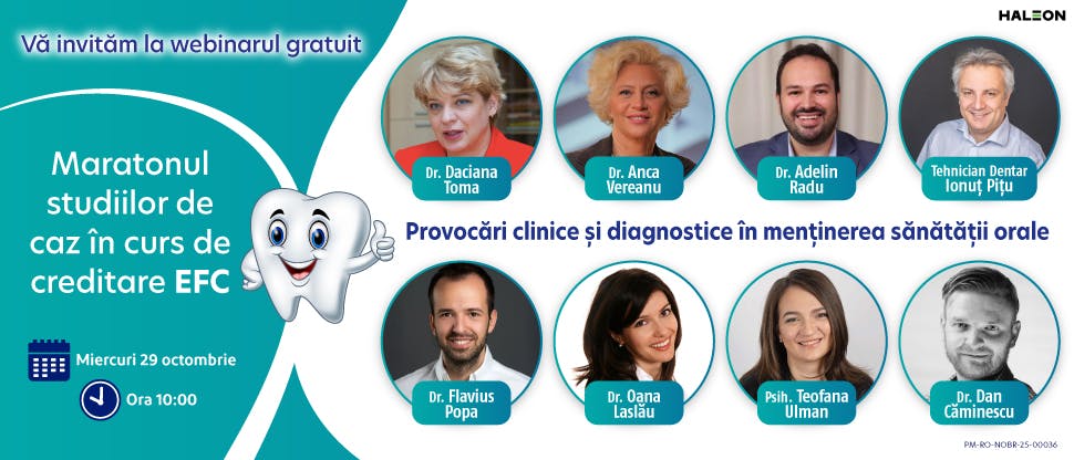 Maratonul studiilor de caz Haleon: Provocări clinice și diagnostice în menținerea sănătății orale