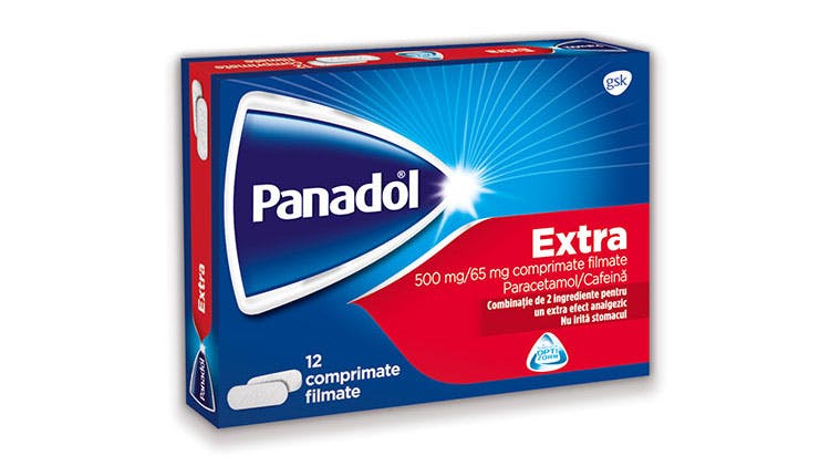 Fotografia ambalajului Panadol Extra