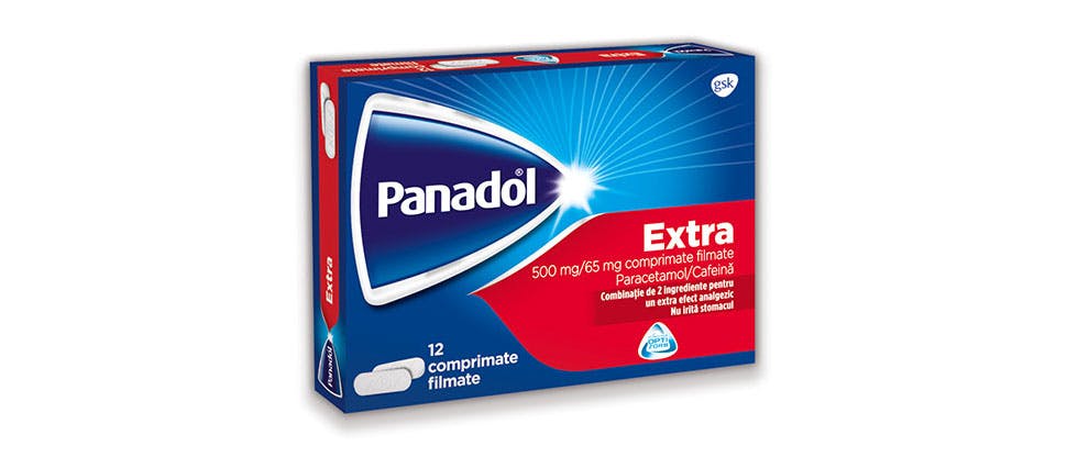 Fotografia ambalajului Panadol Extra