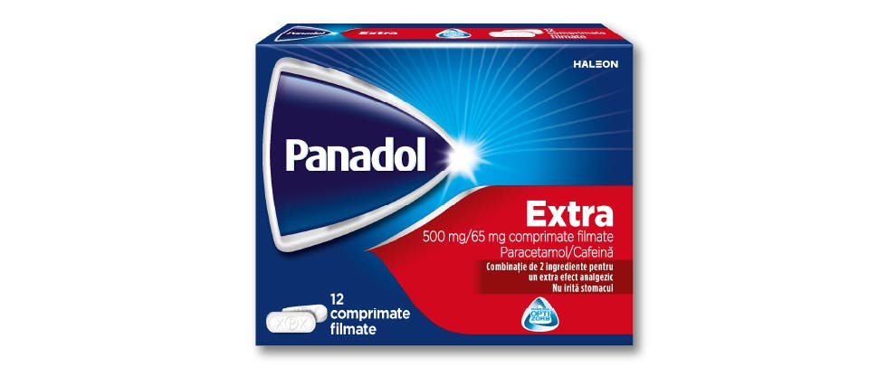 Fotografia ambalajului Panadol Extra