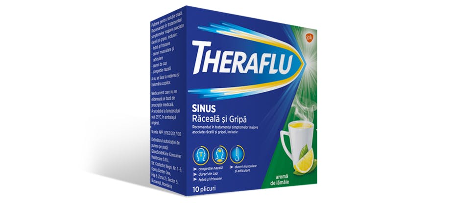 Cutie de Theraflu Sinus Răceală și Gripă