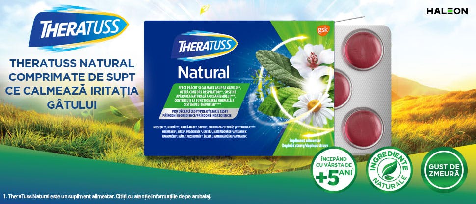 TheraTuss Natural comprimate de supt calmeaza iritatia gatului