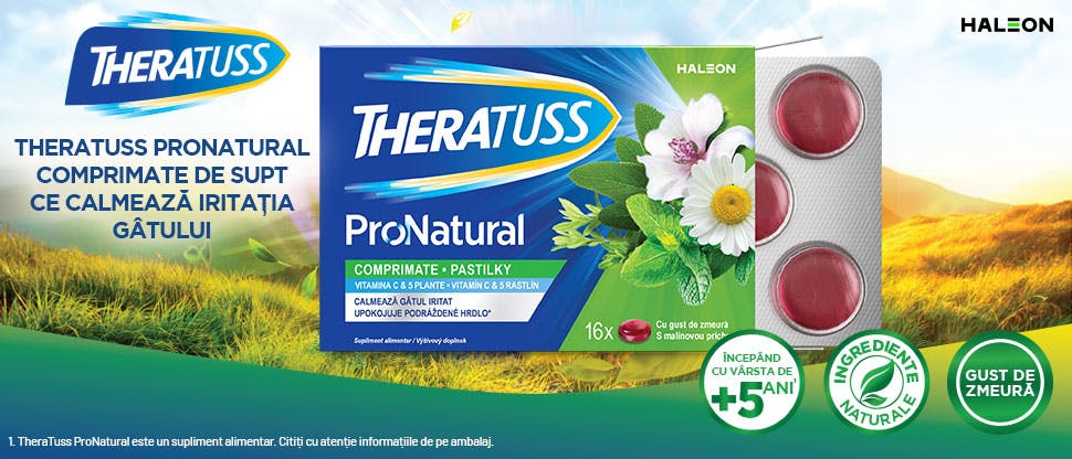 TheraTuss Natural comprimate de supt calmeaza iritatia gatului