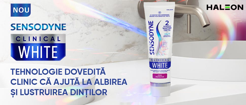 Tehnologia Sensodyne Clinical White