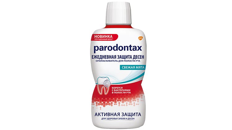 Ополаскиватель для полости рта parodontax без спирта для поддержания здоровья десен для ежедневного применения