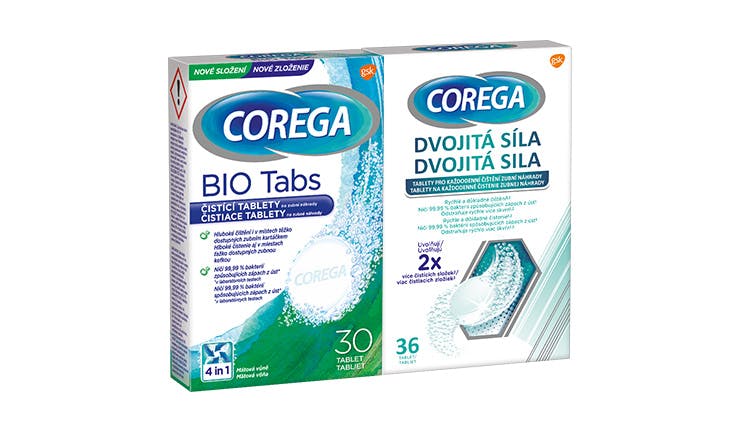 Čistiace tablety Corega