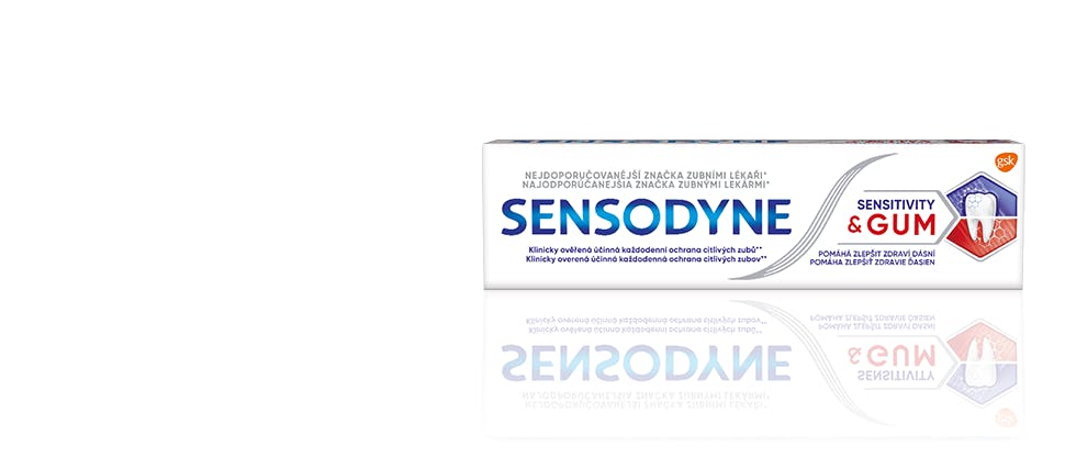 Balení zubní pasty Sensodyne Sensitivity and Gum