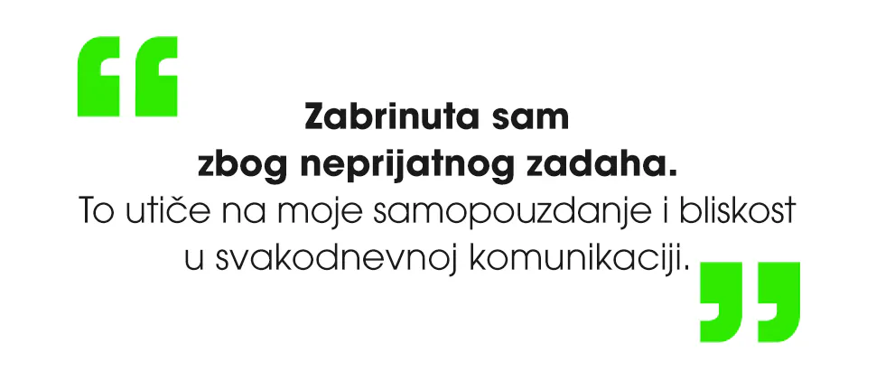 Citati koji opisuju zabrinutost zbog neprijatnog zadaha kod proteza