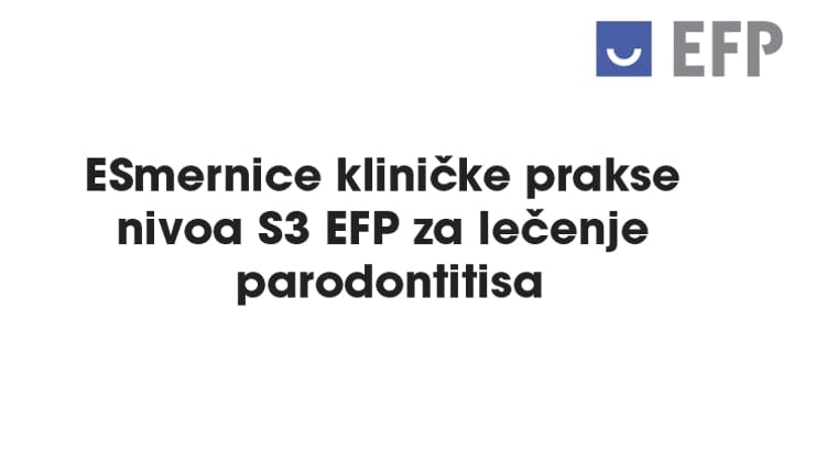 EFP S3 nivo kliničkih smernica za lečenje parodontitisa