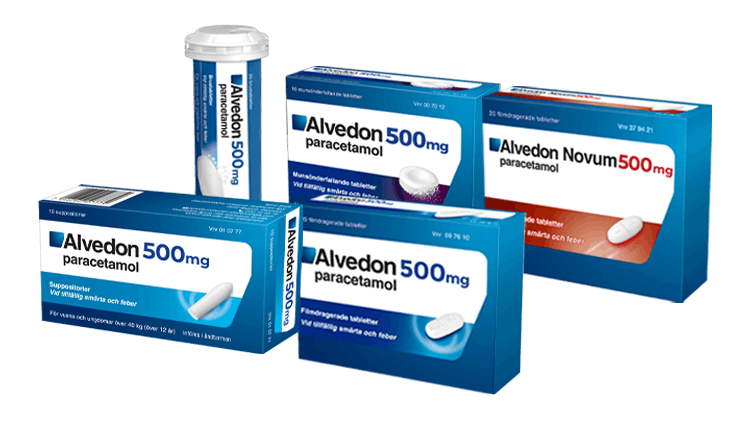 Alvedon Adult produktsortiment