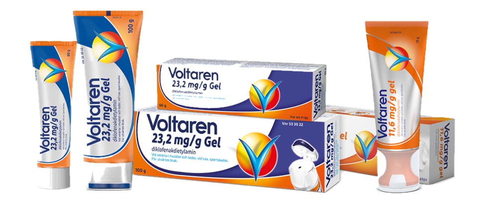 Voltaren produktsortiment