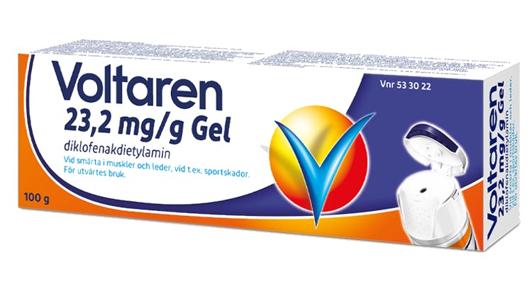 Voltaren 23,2 mg/g gel produktbild